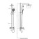 The shower system D&K Berlin Touurto DA1433703A01, Tropical Shower, Hand Brying Lake, Gold