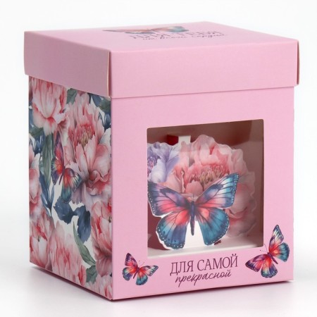 Gift folding box with 3D effect, packaging, “for you”, 11 x 11 x 13 cm-1