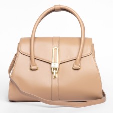Women's bag, eco-leather, Versse light beige, 29x11x22 cm