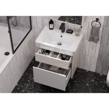 Tumbling under the Aquaton Verdi Pro, 60 cm, white color, Factory ash-5
