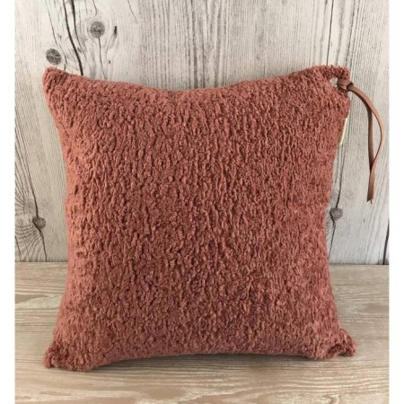 Pillowcase "Lama", size 45x45 cm, coffee color