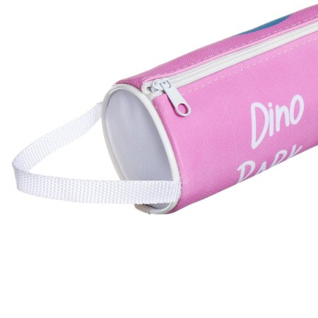 School Penal Tobus on the zipper "Dinosaurus" Calligrata, pink-3