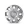 Wheel caps Autoprofi R15, PP plastic, adjusting rim, metallic, 370 mm, 4 pcs
