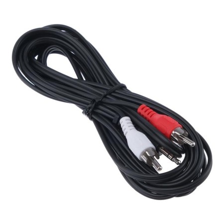 Cabelexpert CCA-458, Jack 3.5 mm (M) -2xrca (M), 2.5 m, black Audio Cabinet.