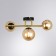 Ceiling chandelier Arte Lamp Gemini A2243PL-3PB, G9, 3x33 W, 24x42x22 cm, copper, black