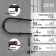 Electric heated towel rail, PE-01, P-shaped, 220x500 mm, black