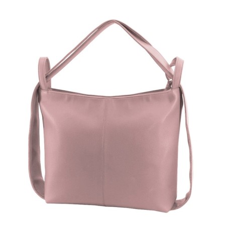 Bag-rug-rug, genuine leather, pink, 40x5x30 cm