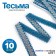 Braid with a wave, blue with silver, in a roll 10 m