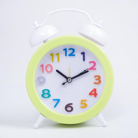 Clock - alarm clock "Harmony", discrete move, dial d -10 cm, 14 x 12.5 cm, aa