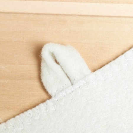 Set for baths and saunas 5V1 (bag, hat, mittens, rug, washcloth), "only best mothers", white-4