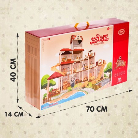 House for dolls "My dear house", with dolls 2 pcs., 388 details, with accessories-9