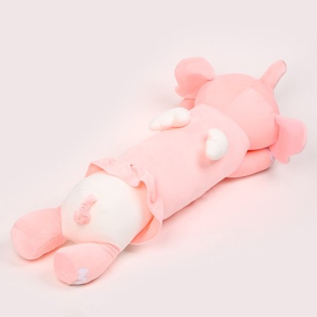 Soft toy-podushka "Elephant", 80 cm, pink color-5