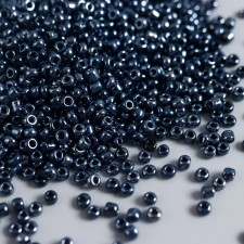 Бисер "Астра"  11/0, 20 гр (129 черный/непрозр.глянцевый)