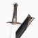 Souvenir sword "Say", scabbard with a metal edging, black, 60 cm