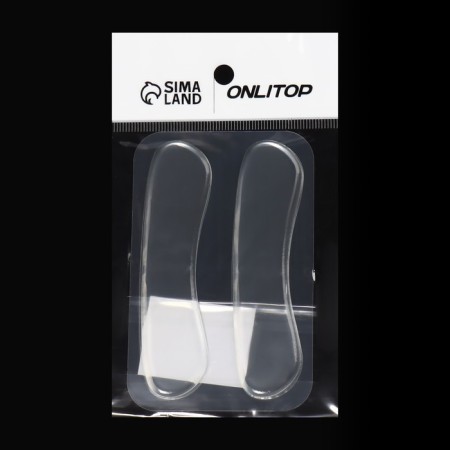 Five -holders for shoes, adhesive, silicone, 9.8 × 2.5 cm, pair, color transparent-6