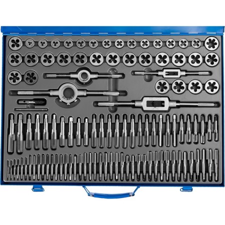 Set of taps and dies bison 28110-ha110, steel P6M5, 110 items-2