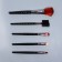 A set of makeup brushes, 5 objects, black color
