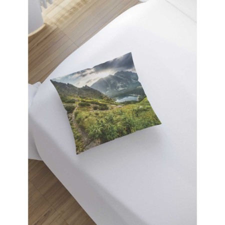 Pillowess decorative “Mountain path above the river”, on a zipper, size 45x45 cm-1