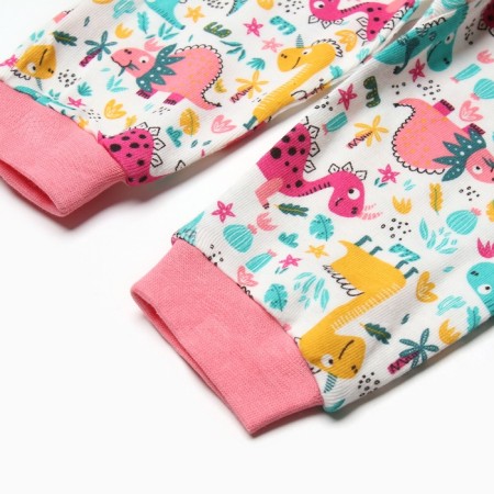 Pants children, white/dino color, height 74 cm-2