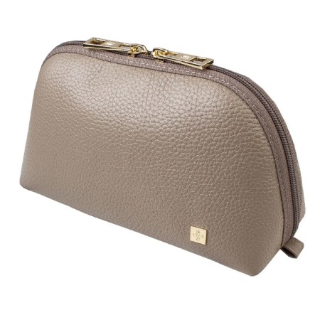 Lightning cosmetic bag, beige color