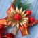 Christmas tree decoration "New Year's mood" wreath bells, 15x8 cm, red