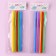 Plastic cocktail tubes, in a set 6 pieces, diameter 10 mm, color mix