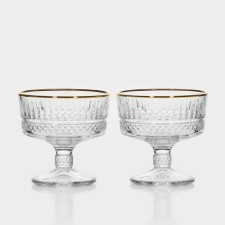 Set of glass creamy Elysia, 250 ml, 2 pcs
