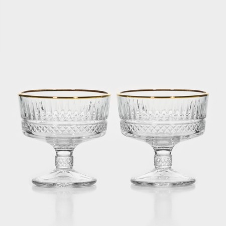 Set of glass creamy Elysia, 250 ml, 2 pcs