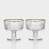 Set of glass creamy Elysia, 250 ml, 2 pcs