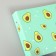 Photo album 25 sheets (corners+rings) "avocado" 27x19 cm