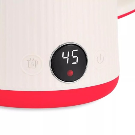 Electric ketter KitFort KT-6197-1, plastic, Metal flask, 1.5 l, 1500 watts, white-red-1