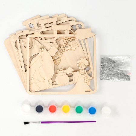 Wood painting for the New Year "Magic", New Year's set for creativity-2