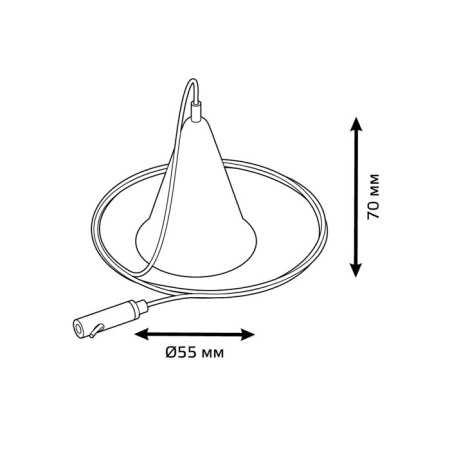 Suspended mount Gauss, white color-3