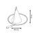 Suspended mount Gauss, white color