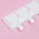 Form for ice cream "Heart. Maxi ”, silicone, 49 × 6.5 × 2 cm, 8 cells, sticks 50 pcs, white color