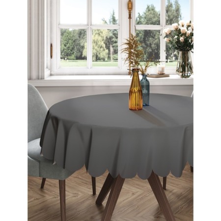 The tablecloth “Dark Metal”, Round, Saten, D = 150 cm