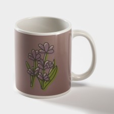 Homeleon mug ceramic shares “Happy Spring you!”, 350 ml, beige color
