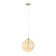 Suspended lamp Citilux "Tommy" CL102633, 25x25x38 cm, 1x40W, E14, brown color