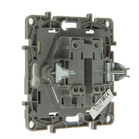 Switch Legrand Etika 672302, 10 A, 2 keys, hidden, ivory-1