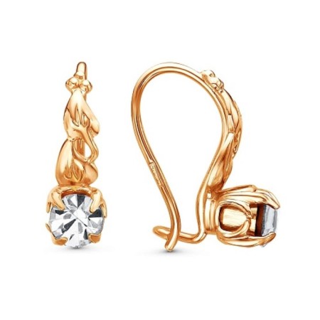 Rosa Earrings, pink gilding color mix