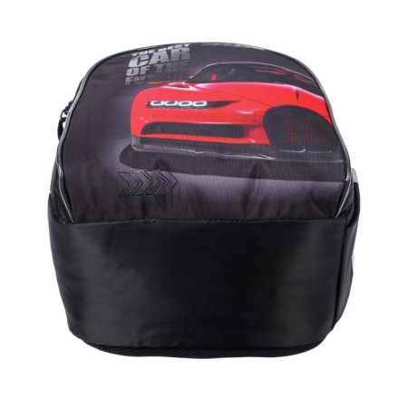 School backpack 37 x 26 x 17 cm, ergonomic back, Hatber Primary School "Red Auto" Black/Red-9