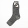 Woolen socks "Rubber" Dark gray color, size 25