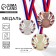 Medal for applying 040 diam 7 cm., Tricolor. Color ser. With a ribbon