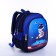 Baby backpack on lightning, 3 outer pockets, blue color