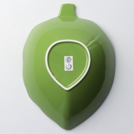 Ceramic “Artishki” salad bowl, green, 20 x 17 cm, 600 ml, green color-5
