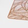Serving napkin on the table “Leaves”, 43 × 28 cm, metallic color brown