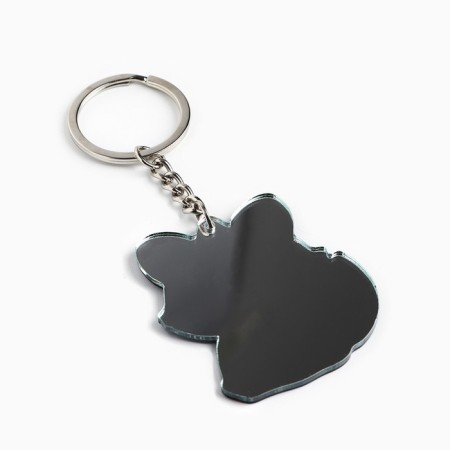 Key keychain mirror “blind with your beauty”, 9 x 4.1 cm-3