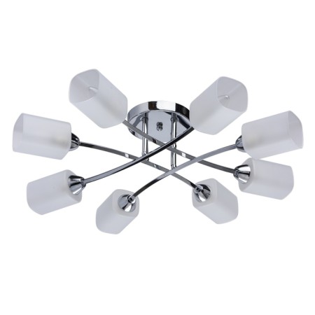 Ceiling Ceiling "Olympia", 8x60W E14, chrome 68x68x16 cm
