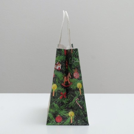 Package Gift Craft "New Year's Christmas tree", 22 x 25 x 12 cm, New Year-3