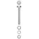 Bolt bolt master, with a hexagonal head, galvanized, Din933, M6x80 mm, 5 pcs